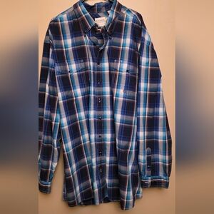 Roper 3xlt Western Button Down Shirt